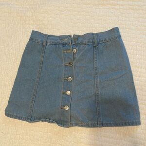 Denim skort